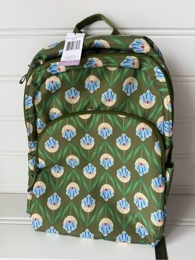 Vera Bradley Lighten Up Essential Large Backpack - Tulip Rows NEW 1990